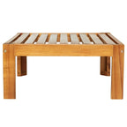 Ensemble de sièges de canapé sectionnel 5 pièces en bois pour terrasse avec coussins