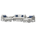 Ensemble de patio Milo Grey Sunbrella 18 pièces