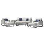 Ensemble de patio Milo Grey Sunbrella 18 pièces