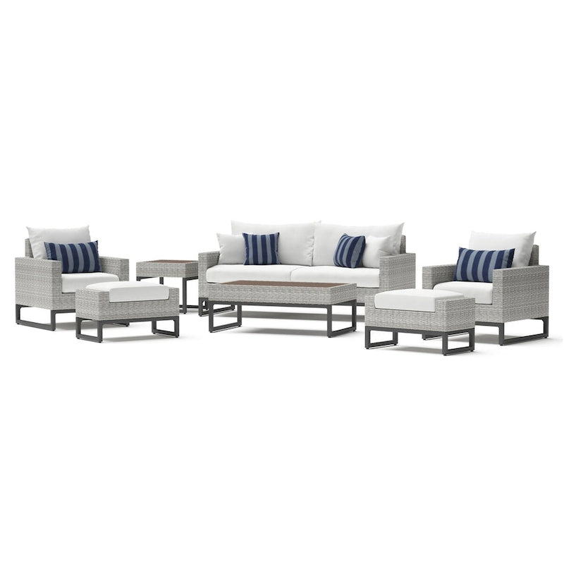 Ensemble de patio Milo Grey Sunbrella 18 pièces