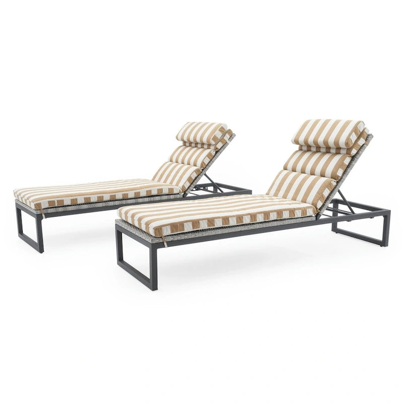 Ensemble de patio Milo Grey Sunbrella 18 pièces