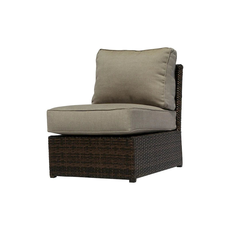 Groupe de sièges modulaires LSI 9 pièces avec coussin en toile Sunbrella