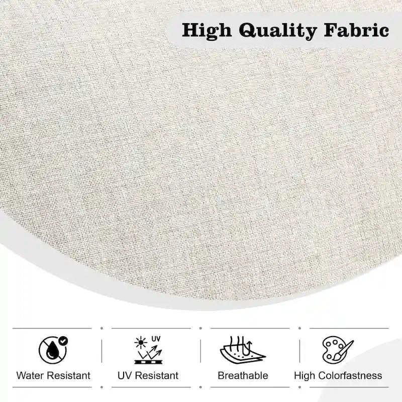 HOOOWOOO Ensemble sectionnel de 8 pièces en osier gris pour patio extérieur avec foyer