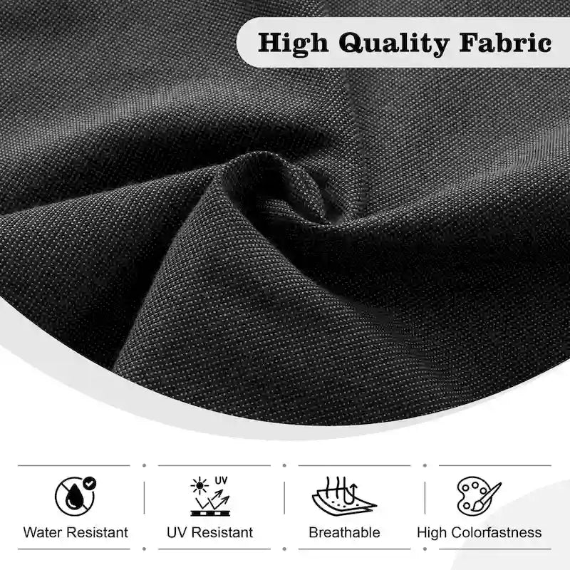 HOOOWOOO Ensemble sectionnel de 8 pièces en osier gris pour patio extérieur avec foyer