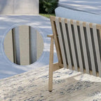Ensemble de conversation d'extérieur 6 pièces en aluminium, canapé 3 places avec poufs et table basse