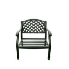 Ensemble de conversation d'extérieur Nassau 6 pièces avec brasero au propane, coussins, table d'appoint ronde de 24 po et table basse ovale de 31 x 46 po