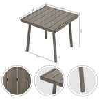 Ensemble de conversation d'extérieur 5 pièces en aluminium avec fauteuils pivotants, table d'appoint et coussins