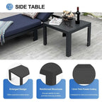 FINCATI Salon de Jardin Modulable d'Extérieur en Aluminium avec Table