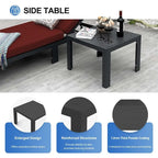 FINCATI Salon de Jardin Modulable d'Extérieur en Aluminium avec Table