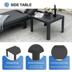 FINCATI Salon de Jardin Modulable d'Extérieur en Aluminium avec Table