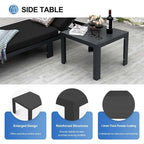 FINCATI Salon de Jardin Modulable d'Extérieur en Aluminium avec Table