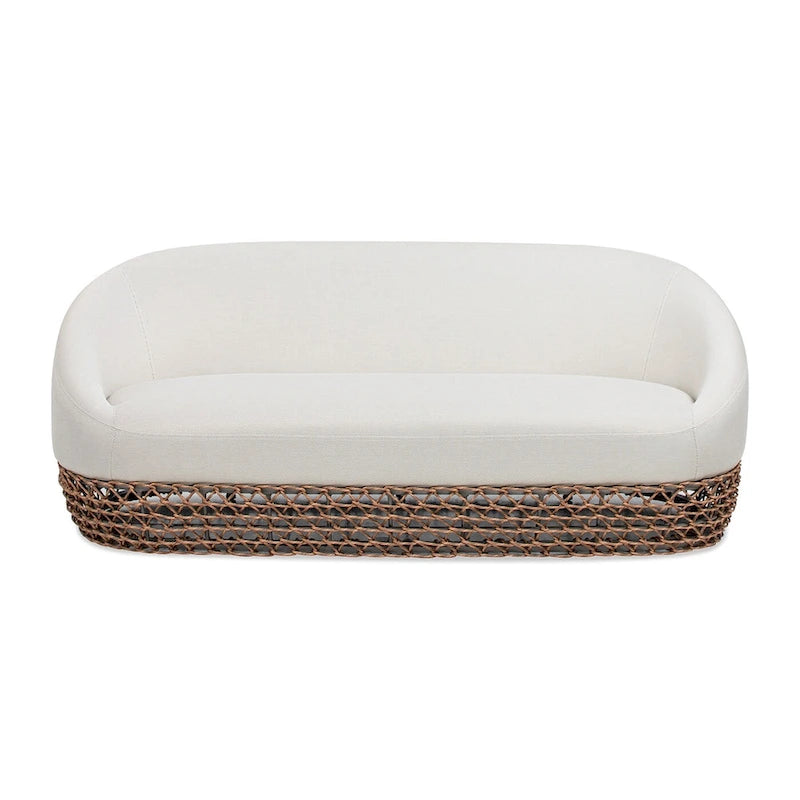Canapé d'extérieur 3 places en osier tressé Willow 71 - 71 L x 36 P x 28,5 H