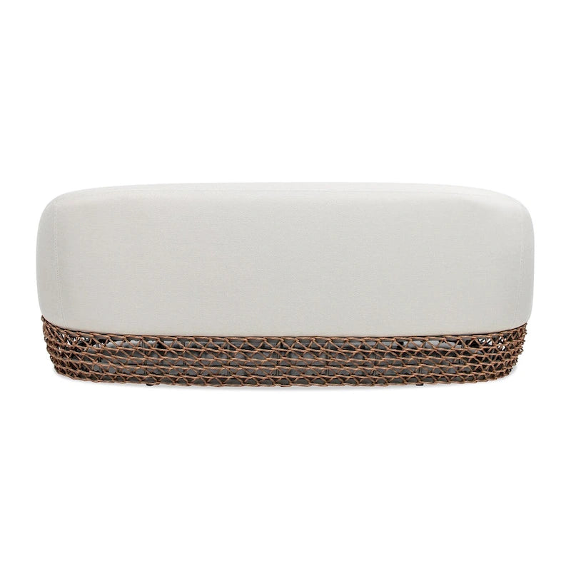 Canapé d'extérieur 3 places en osier tressé Willow 71 - 71 L x 36 P x 28,5 H