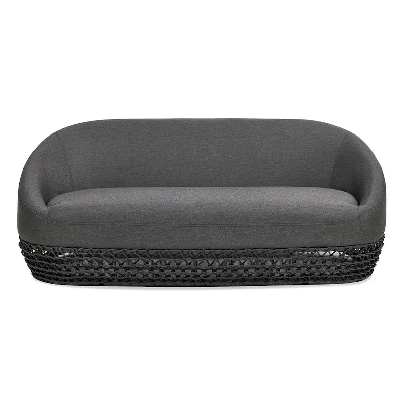 Canapé d'extérieur 3 places en osier tressé Willow 71 - 71 L x 36 P x 28,5 H
