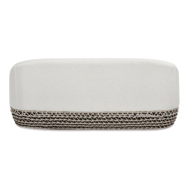 Canapé d'extérieur 3 places en osier tressé Willow 71 - 71 L x 36 P x 28,5 H