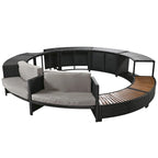 Cadre de Spa avec rangements en rotin pour canapé de terrasse