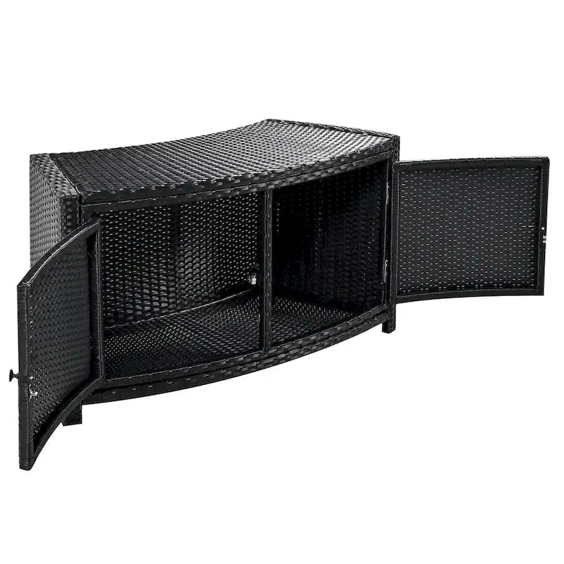 Cadre de Spa avec rangements en rotin pour canapé de terrasse