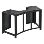 Cadre de Spa avec rangements en rotin pour canapé de terrasse