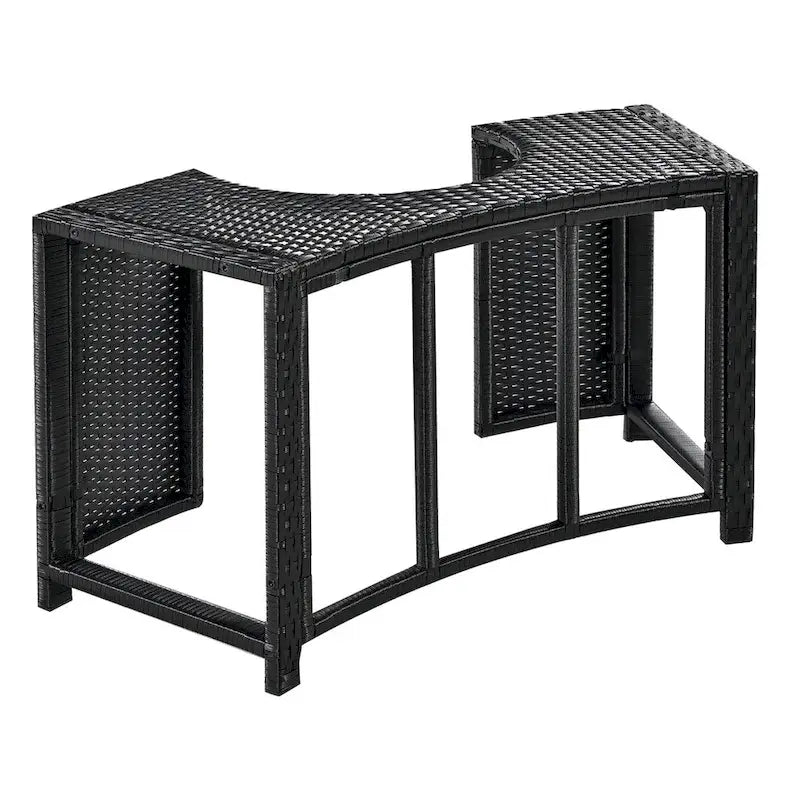 Cadre de Spa avec rangements en rotin pour canapé de terrasse
