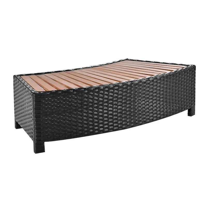 Cadre de Spa avec rangements en rotin pour canapé de terrasse