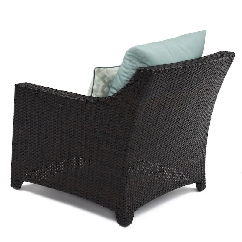 Ensemble Deco 3 pièces : 2 fauteuils de jardin en aluminium et 1 table d'appoint