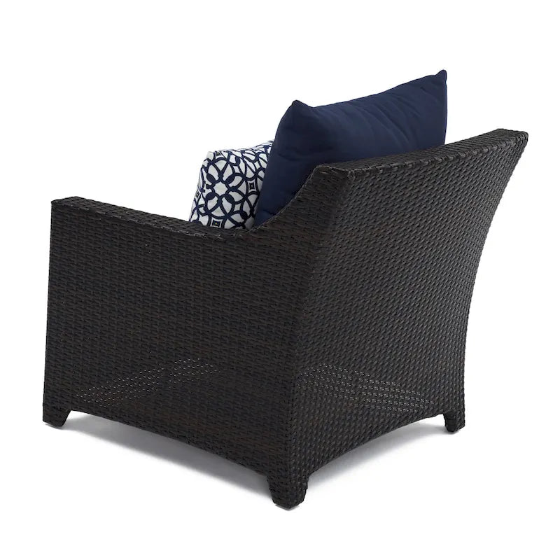 Ensemble Deco 3 pièces : 2 fauteuils de jardin en aluminium et 1 table d'appoint