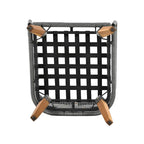 Ensemble de conversation 4 pièces pour terrasse, causeuse en bois massif, 2 chaises et une table