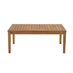 Ensemble de conversation 4 pièces pour terrasse, causeuse en bois massif, 2 chaises et une table
