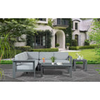 Canapé d'angle d'extérieur en aluminium Sardaigne