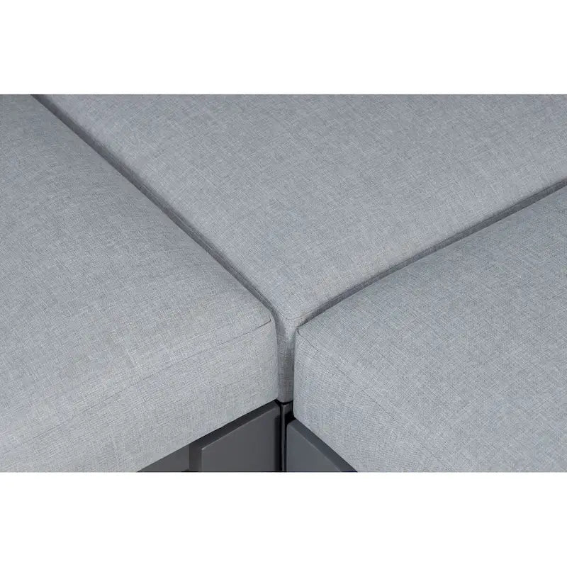 Canapé d'angle d'extérieur en aluminium Sardaigne