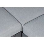 Canapé d'angle d'extérieur en aluminium Sardaigne
