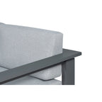 Canapé d'angle d'extérieur en aluminium Sardaigne
