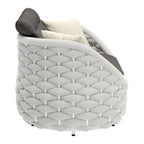 Causeuse en corail gris