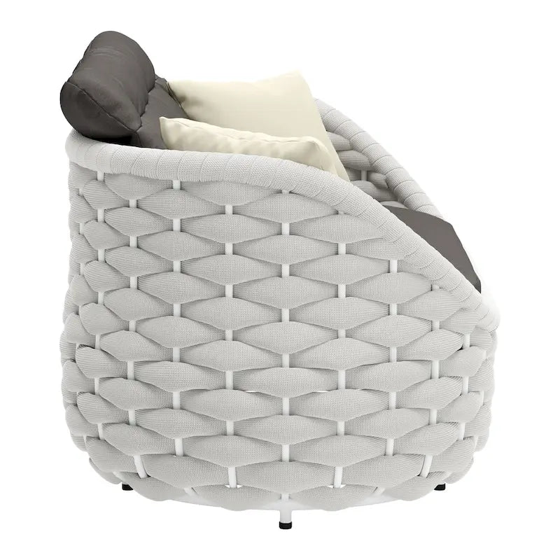 Causeuse en corail gris
