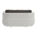 Causeuse en corail gris