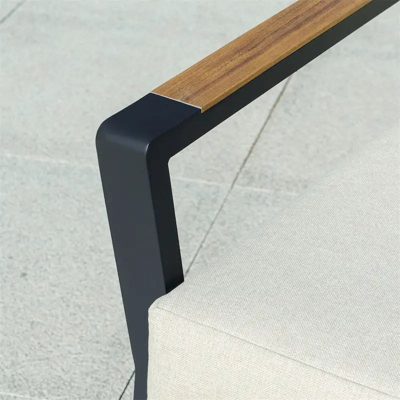 Salon de jardin, Ensemble de conversation en aluminium, Canapé de jardin extérieur