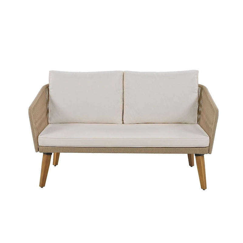 Ensemble de conversation de 4 pièces pour patio extérieur
