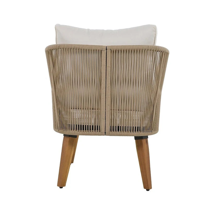 Ensemble de conversation de 4 pièces pour patio extérieur