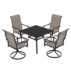Table à manger de patio extensible en aluminium 53-106