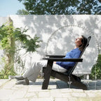 Chaises de jardin pliables LUE BONA en HDPS résistant aux intempéries, avec porte-gobelet, lot de 6 - 35P x 30L x 36,2H