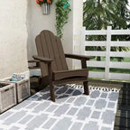 Chaises de jardin pliables LUE BONA en HDPS résistant aux intempéries, avec porte-gobelet, lot de 6 - 35P x 30L x 36,2H