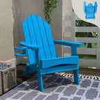 Chaises de jardin pliables LUE BONA en HDPS résistant aux intempéries, avec porte-gobelet, lot de 6 - 35P x 30L x 36,2H