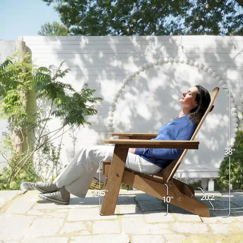 Chaises de jardin pliables LUE BONA en HDPS résistant aux intempéries, avec porte-gobelet, lot de 6 - 35P x 30L x 36,2H