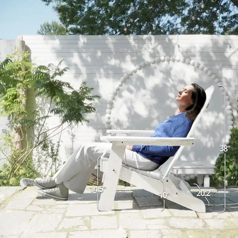 Chaises de jardin pliables LUE BONA en HDPS résistant aux intempéries, avec porte-gobelet, lot de 6 - 35P x 30L x 36,2H