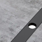Table à manger extensible en aluminium avec trou pour parasol