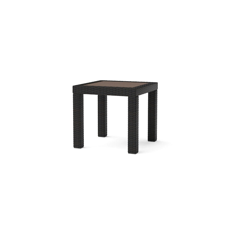 Ensemble Deco 8 pièces Sunbrella de salon de jardin avec foyer et chaises à mouvement de balancier