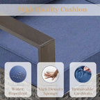Gymojoy Chaises de Salle à Manger d'Extérieur Lot de 4 Chaises de Patio - Gris