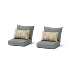 Chaises de jardin Milo Grey 2 pièces Sunbrella