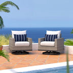 Chaises de jardin Milo Grey 2 pièces Sunbrella