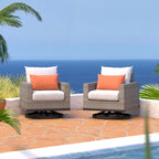 Chaises de jardin Milo Grey 2 pièces Sunbrella
